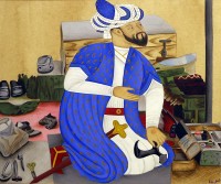 Rida Fatima, Persian Cobbler, 8 x 10 Inch, Gouache on Wasli, Miniature Painting, AC-RDF-CEAD-032